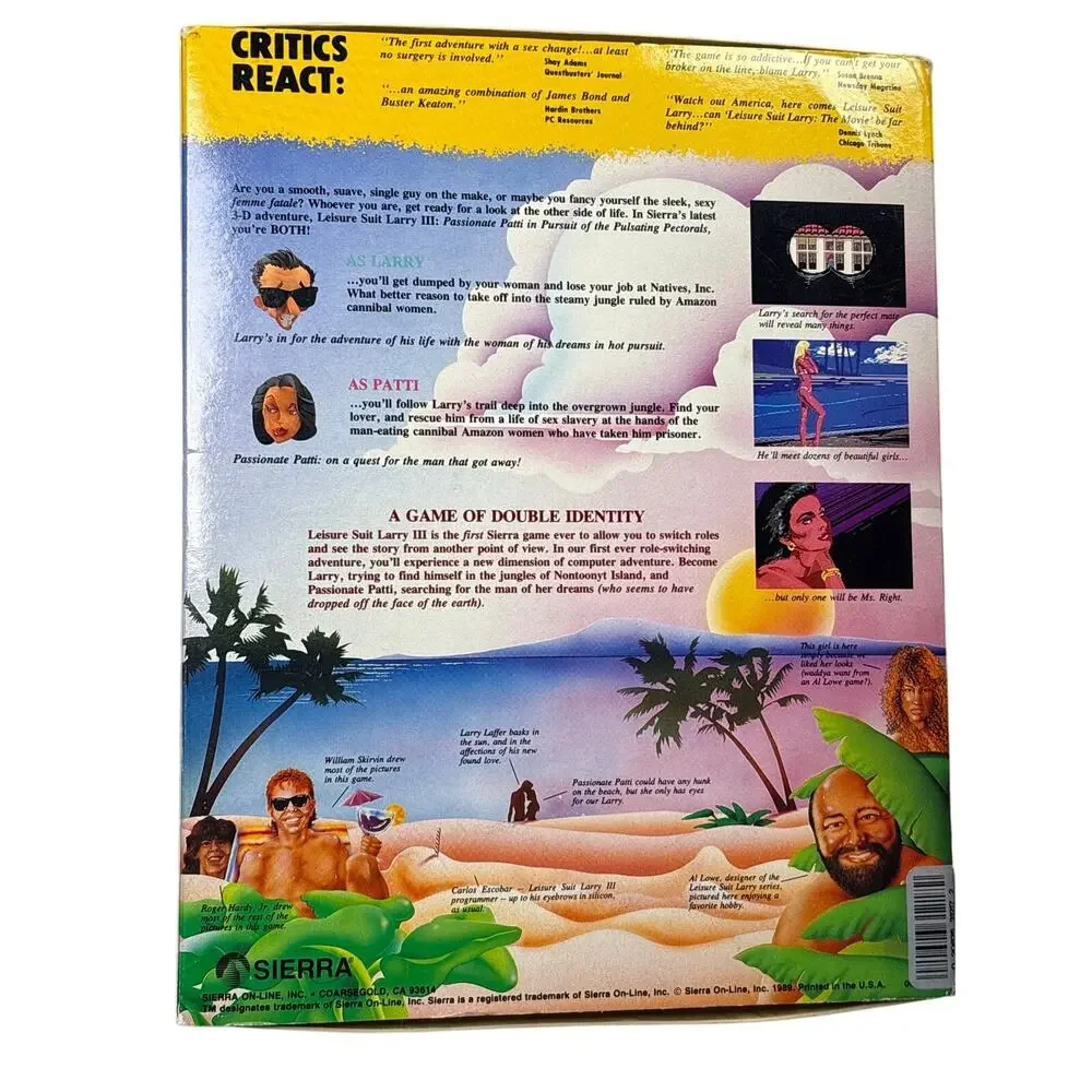 Leisure Suit Larry: Passionate Patti Pulsating Pectorals (1989) PC Sierra ms dos